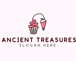 Cupcake Muffin Icing  logo design