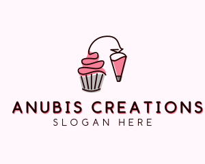 Cupcake Muffin Icing  logo design