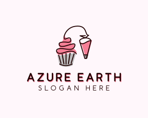 Cupcake Muffin Icing  logo design