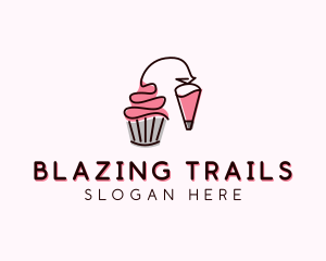 Cupcake Muffin Icing  logo design