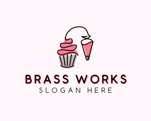 Cupcake Muffin Icing  logo design