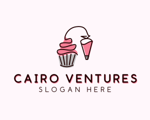 Cupcake Muffin Icing  logo design