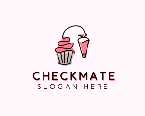 Cupcake Muffin Icing  logo design