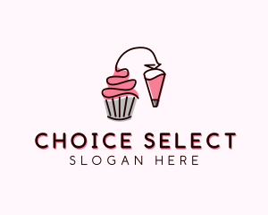 Cupcake Muffin Icing  logo design