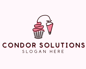 Cupcake Muffin Icing  logo design