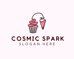 Cupcake Muffin Icing  logo design