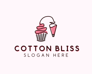 Cupcake Muffin Icing  logo design