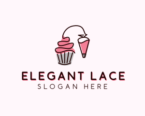 Cupcake Muffin Icing  logo design