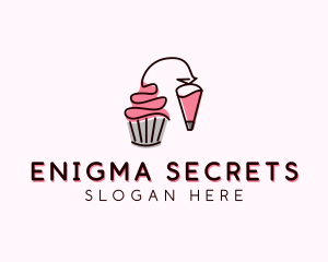 Cupcake Muffin Icing  logo design