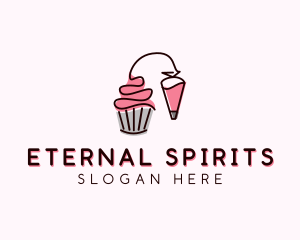 Cupcake Muffin Icing  logo design