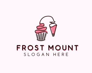 Cupcake Muffin Icing  logo design