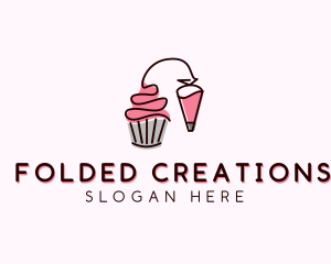 Cupcake Muffin Icing  logo design