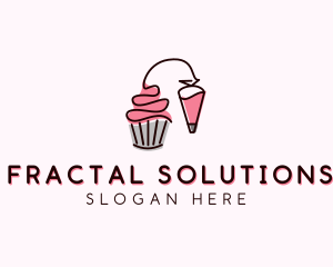 Cupcake Muffin Icing  logo design