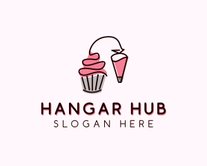 Cupcake Muffin Icing  logo design