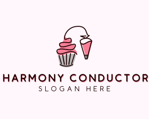 Cupcake Muffin Icing  logo design