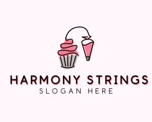 Cupcake Muffin Icing  logo design