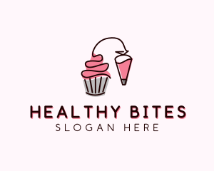 Cupcake Muffin Icing  logo design