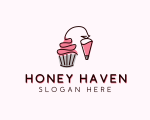 Cupcake Muffin Icing  logo design