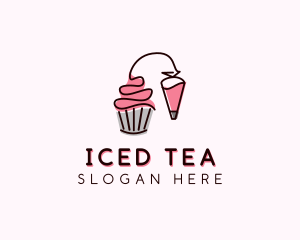 Cupcake Muffin Icing  logo design