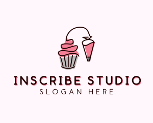 Cupcake Muffin Icing  logo design