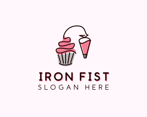 Cupcake Muffin Icing  logo design