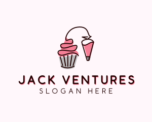 Cupcake Muffin Icing  logo design