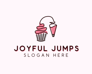 Cupcake Muffin Icing  logo design