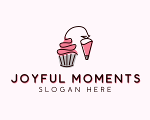 Cupcake Muffin Icing  logo design