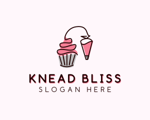 Cupcake Muffin Icing  logo design