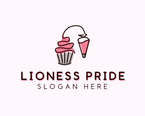 Cupcake Muffin Icing  logo design