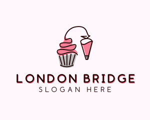 Cupcake Muffin Icing  logo design