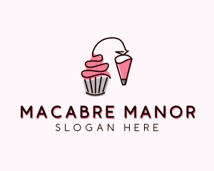 Cupcake Muffin Icing  logo design