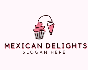 Cupcake Muffin Icing  logo design