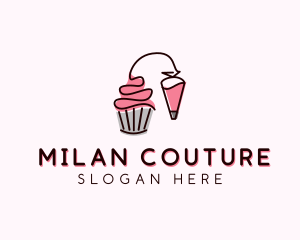 Cupcake Muffin Icing  logo design