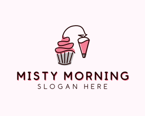 Cupcake Muffin Icing  logo design