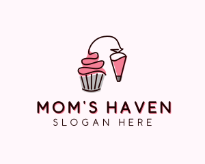 Cupcake Muffin Icing  logo design