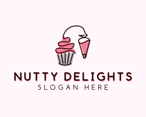 Cupcake Muffin Icing  logo design