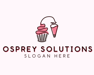 Cupcake Muffin Icing  logo design