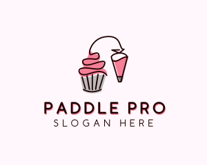 Cupcake Muffin Icing  logo design