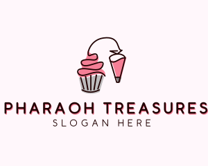 Cupcake Muffin Icing  logo design