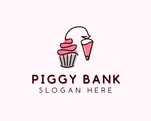 Cupcake Muffin Icing  logo design