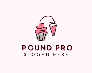 Cupcake Muffin Icing  logo design