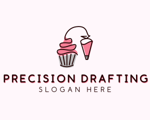 Cupcake Muffin Icing  logo design