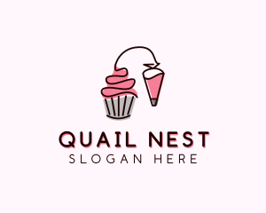 Cupcake Muffin Icing  logo design