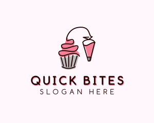 Cupcake Muffin Icing  logo design