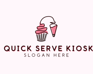 Cupcake Muffin Icing  logo design