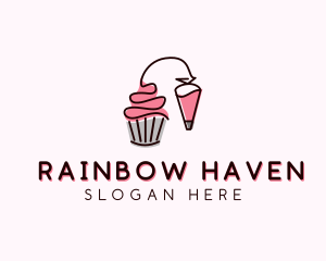 Cupcake Muffin Icing  logo design