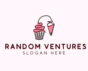 Cupcake Muffin Icing  logo design