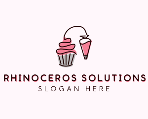 Cupcake Muffin Icing  logo design