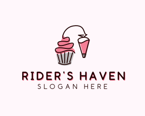 Cupcake Muffin Icing  logo design